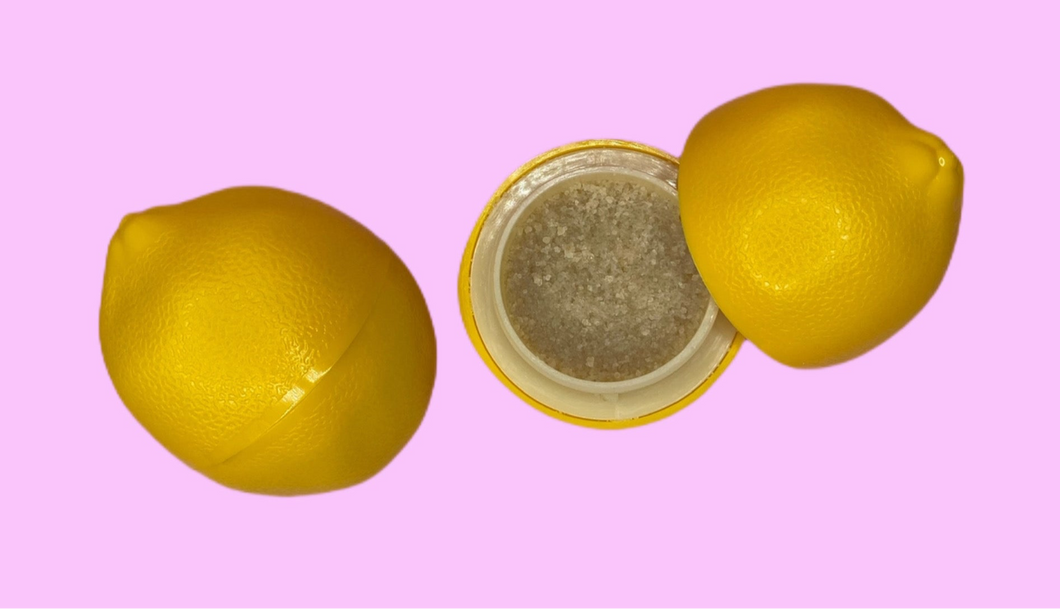 Pink lemonade lip scrub