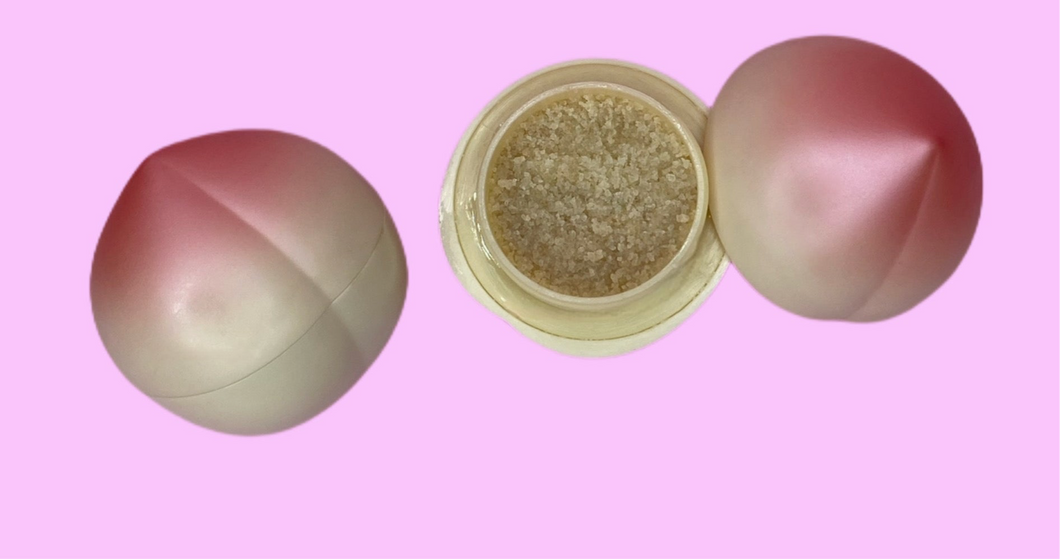 Peach pie lip scrub